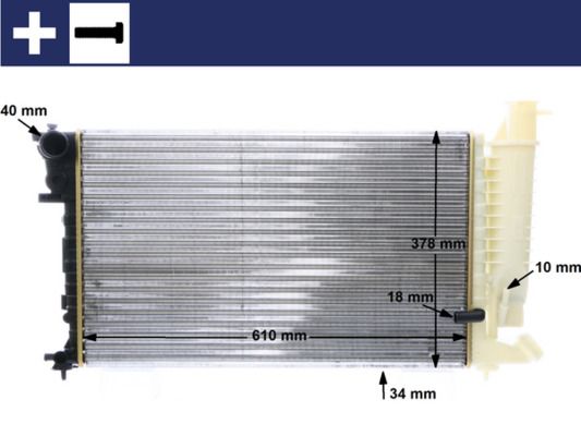 MAHLE CR 172 000S Radiator, engine cooling