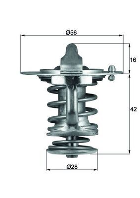MAHLE TX 83 76D Thermostat, coolant