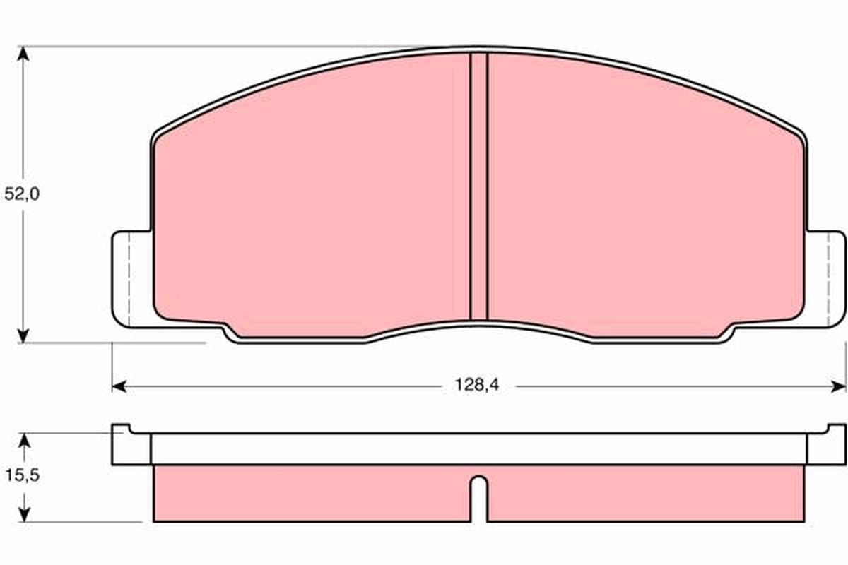 TRW GDB388 Brake pad set, disc brake