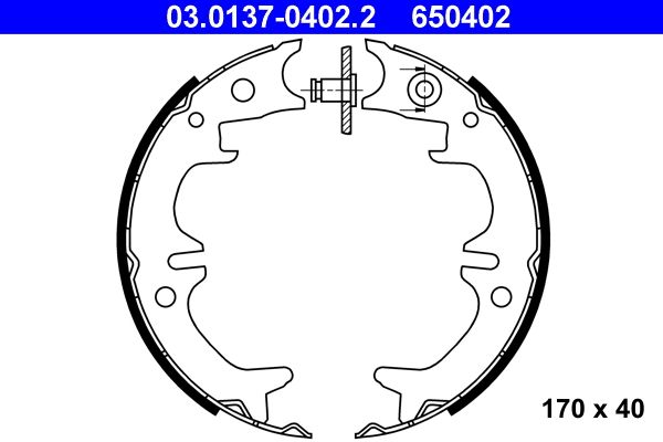 Brake Shoe Set, parking brake