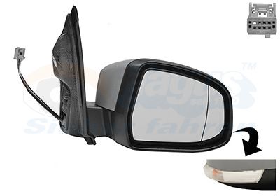 VAN WEZEL 1866808 Exterior mirror