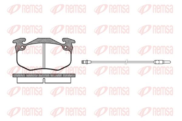 REMSA 0144.32 Brake pad set, disc brake