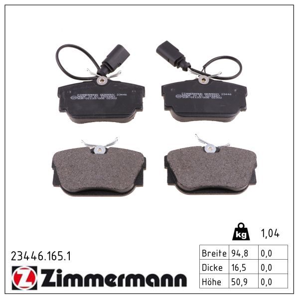 ZIMMERMANN 23446.165.1 Brake pad set, disc brake