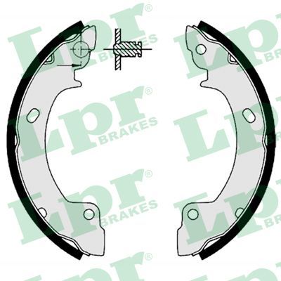 LPR 06410 Brake shoe set