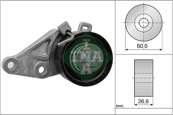 SCHAEFFLER INA 531 0586 10 Tensioner pulley, timing belt