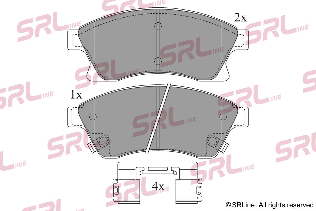 SRLINE S70-0545 Brake pad set, disc brake
