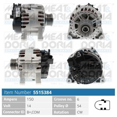 MEAT & DORIA 5515384 Alternator
