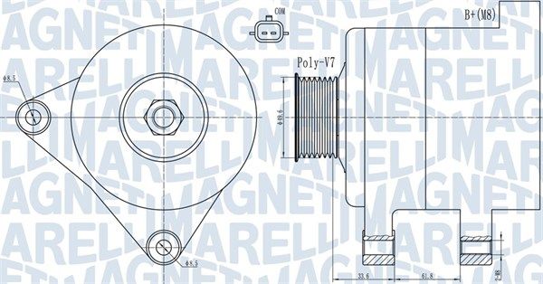 MAGNETI MARELLI 063731936010 Alternator