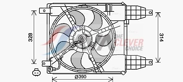 AVA CLEVER CHOICE CT7504 Fan, engine cooling