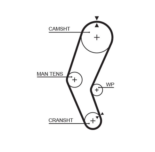 GATES 5272 Timing belt