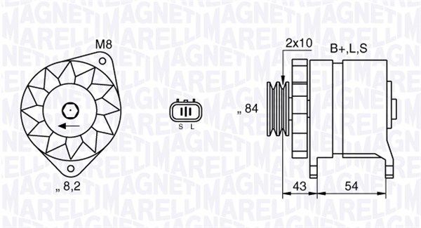 MAGNETI MARELLI 063532625010 Alternator
