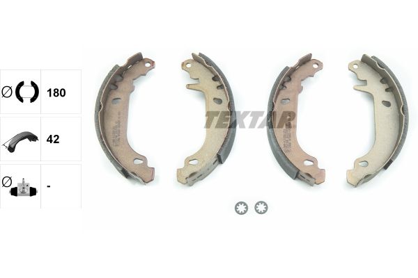 TEXTAR 91037400 Brake shoe set
