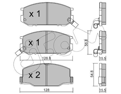 CIFAM 822-425-0 Brake pad set, disc brake