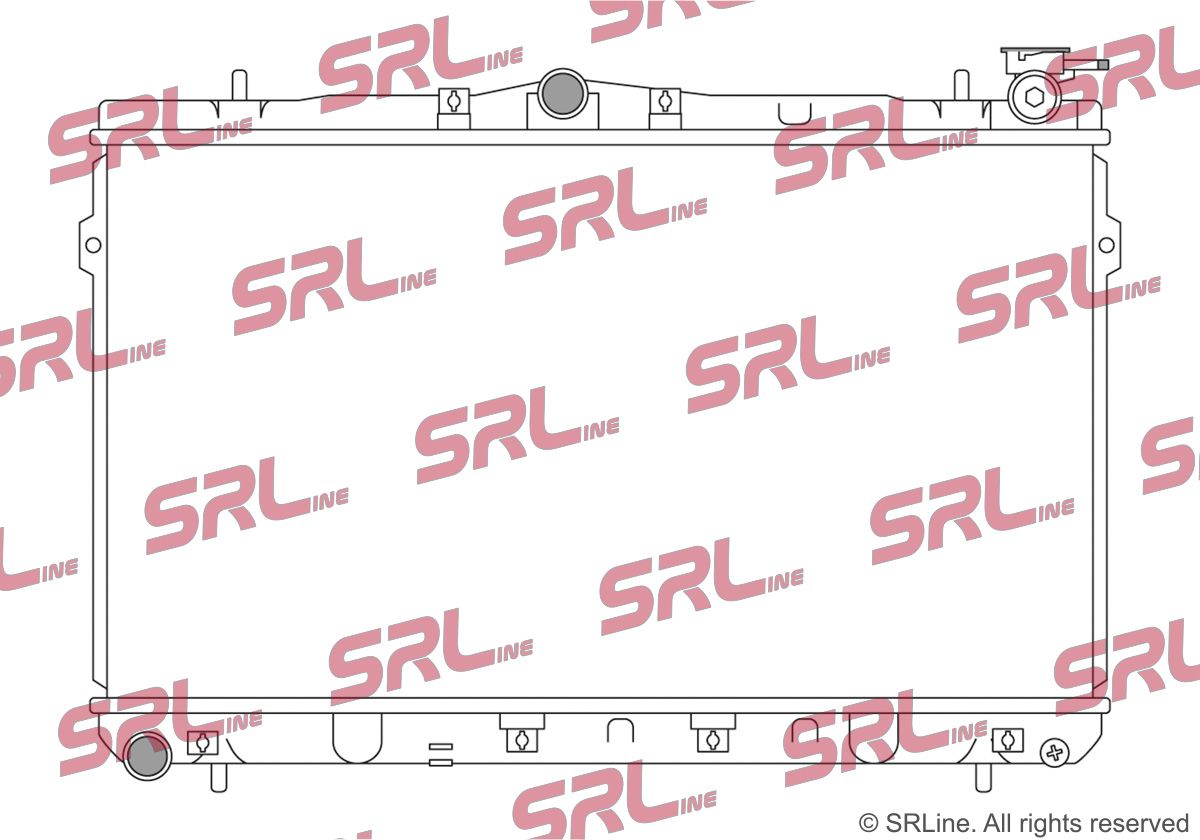SRLINE 401108-1 Radiator, engine cooling