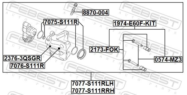 Piston, brake caliper-1