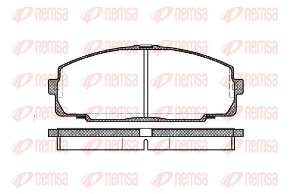 REMSA 0421.00 Brake pad set, disc brake