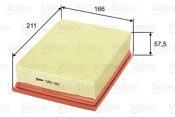 VALEO 585012 Oro filtras