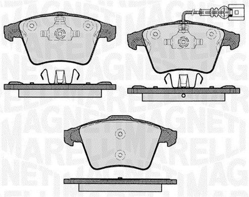 MAGNETI MARELLI 363916060413 Brake pad set, disc brake