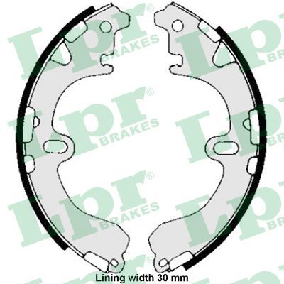 LPR 05810 Brake shoe set