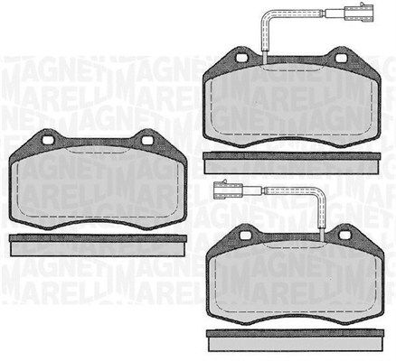 MAGNETI MARELLI 363916060591 Brake pad set, disc brake