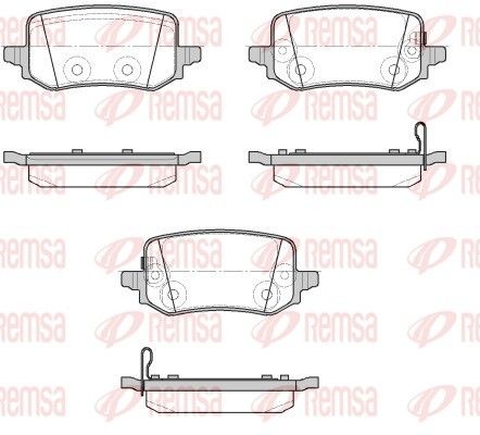 REMSA 1958.02 Brake pad set, disc brake