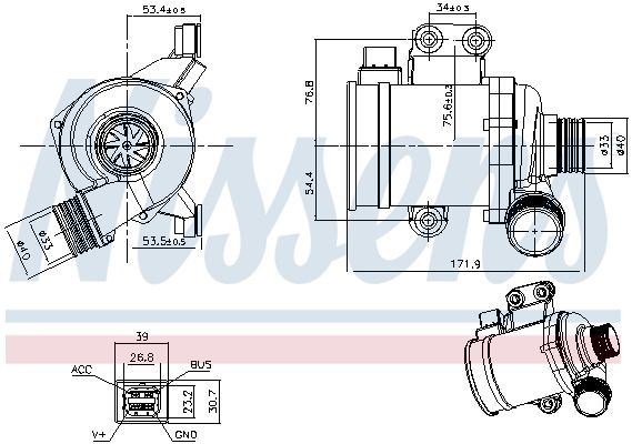 Water Pump, engine cooling-4