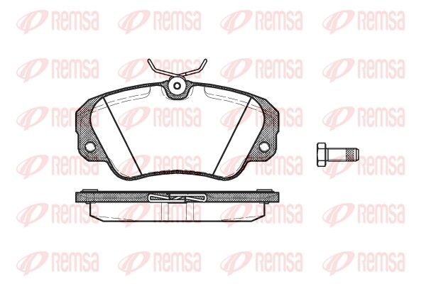REMSA 0382.00 Brake pad set, disc brake
