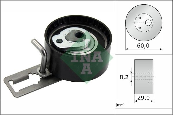 SCHAEFFLER INA 531 0884 10 Tensioner pulley, timing belt