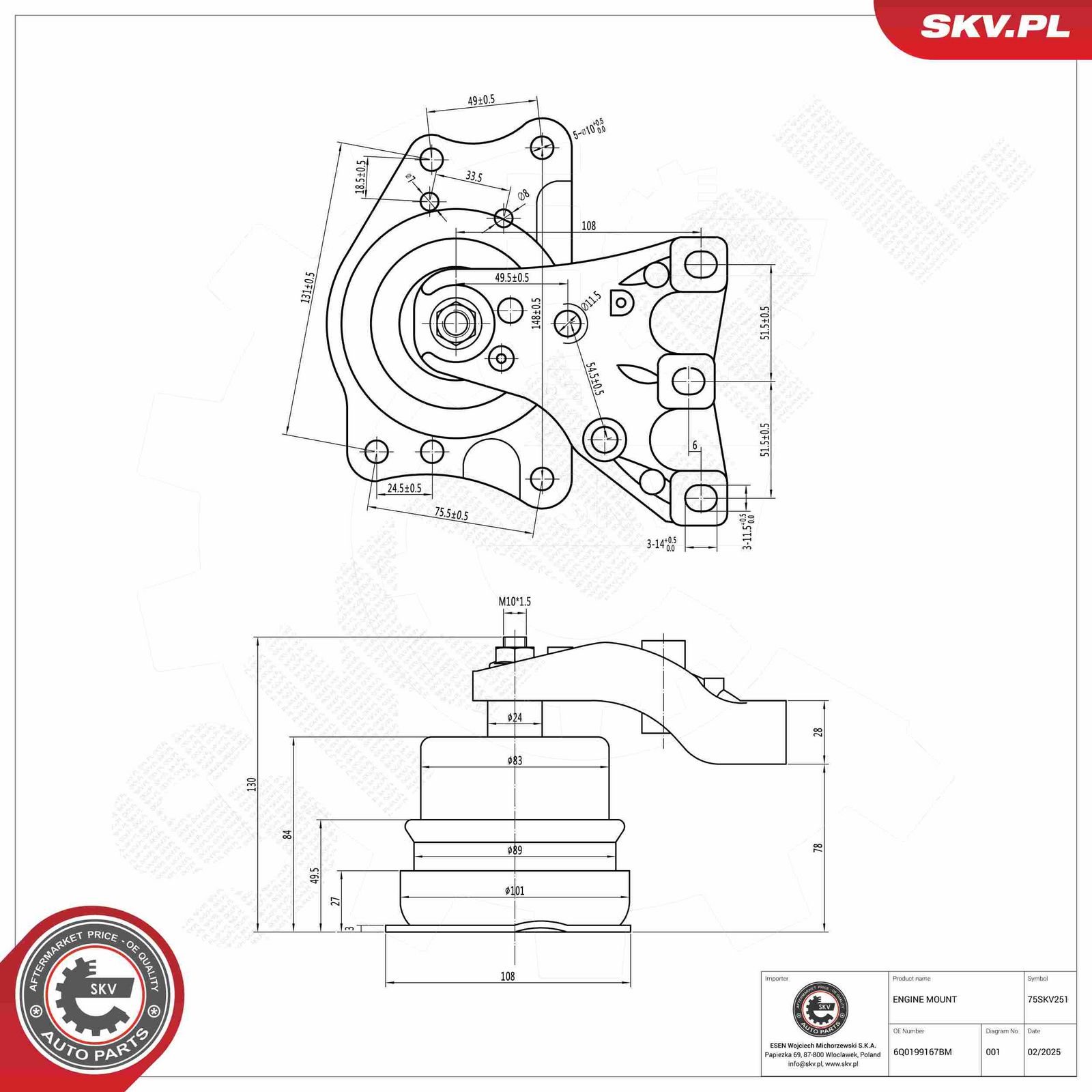 Mounting, engine-4