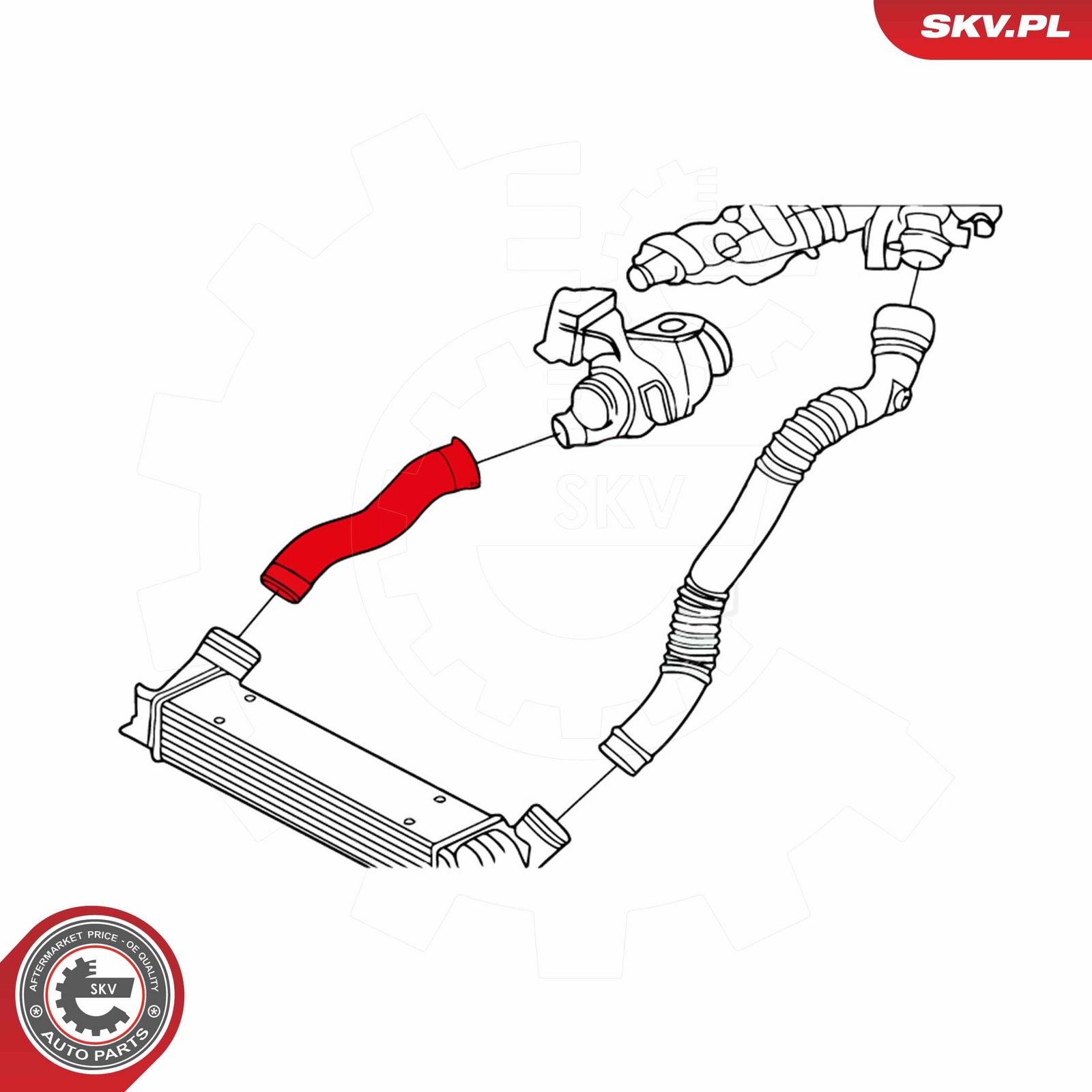 ESEN SKV 24SKV713 Charge air hose