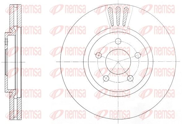 REMSA 61370.10 Brake disc