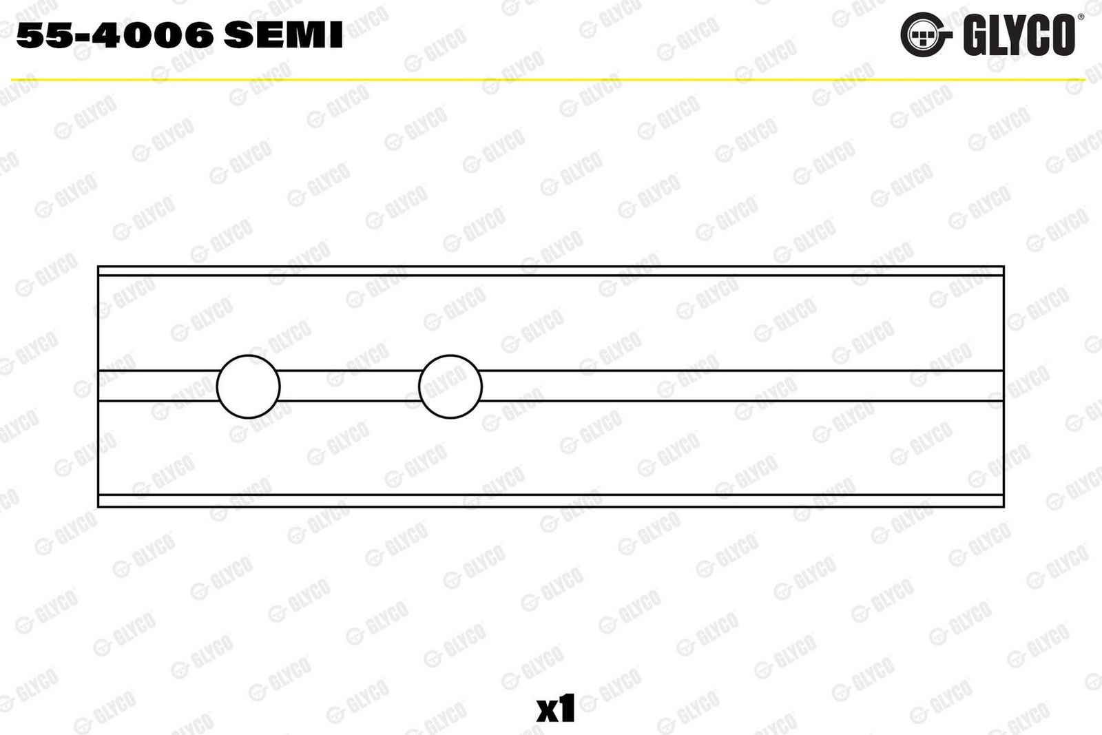 GLYCO 55-4006 SEMI Small end bushes, connecting rod