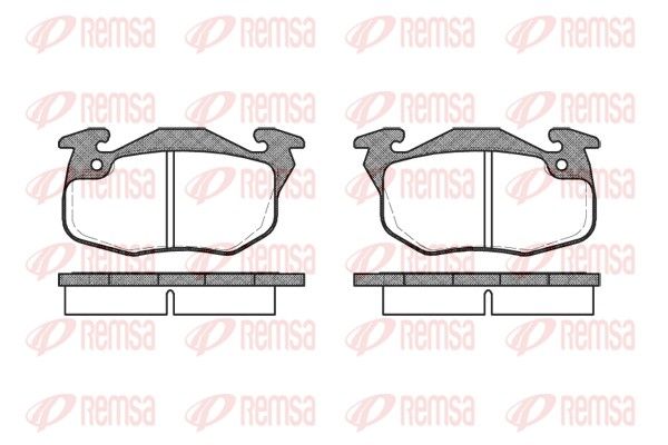 REMSA 0192.10 Brake pad set, disc brake