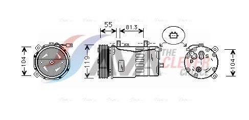 AVA CLEVER CHOICE AIAK001 Compressor, air conditioning
