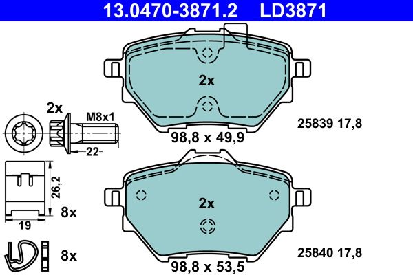 Brake Pad Set, disc brake