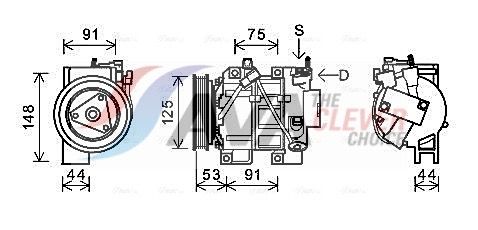AVA CLEVER CHOICE DNAK335 Compressor, air conditioning