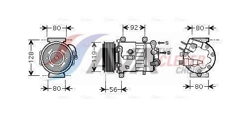 AVA CLEVER CHOICE PEAK320 Compressor, air conditioning
