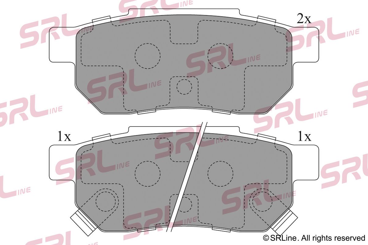 SRLINE S70-1140 Brake pad set, disc brake