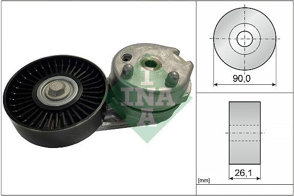 SCHAEFFLER INA 534 0668 10 Belt tensioner, v-ribbed belt