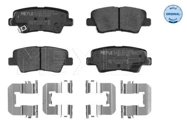 MEYLE 025 253 3715/W Brake pad set, disc brake