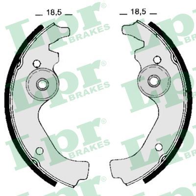LPR 00670 Brake shoe set