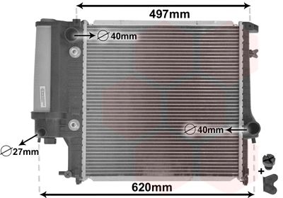 VAN WEZEL 06002125 Radiator, engine cooling