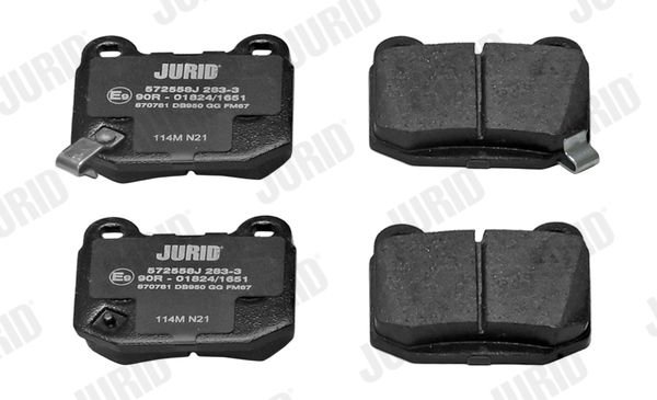 JURID 572558J Stabdžių trinkelių rinkinys, diskinis stabdys