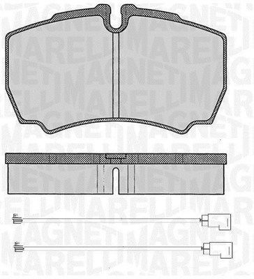 MAGNETI MARELLI 363916060474 Brake pad set, disc brake