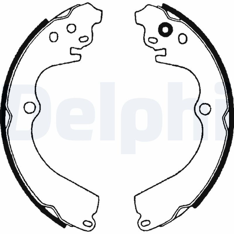 DELPHI LS1604 Brake shoe set