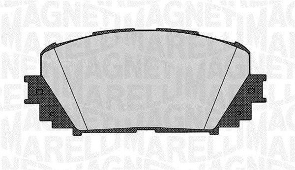 MAGNETI MARELLI 363916060627 Brake pad set, disc brake