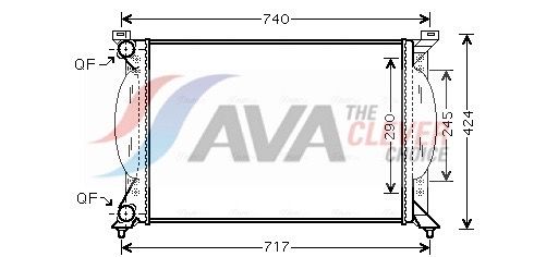 AVA CLEVER CHOICE AI2201 Radiator, engine cooling