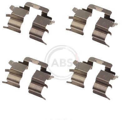 A.B.S. 1277Q Priedų komplektas, diskinių stabdžių trinkelės