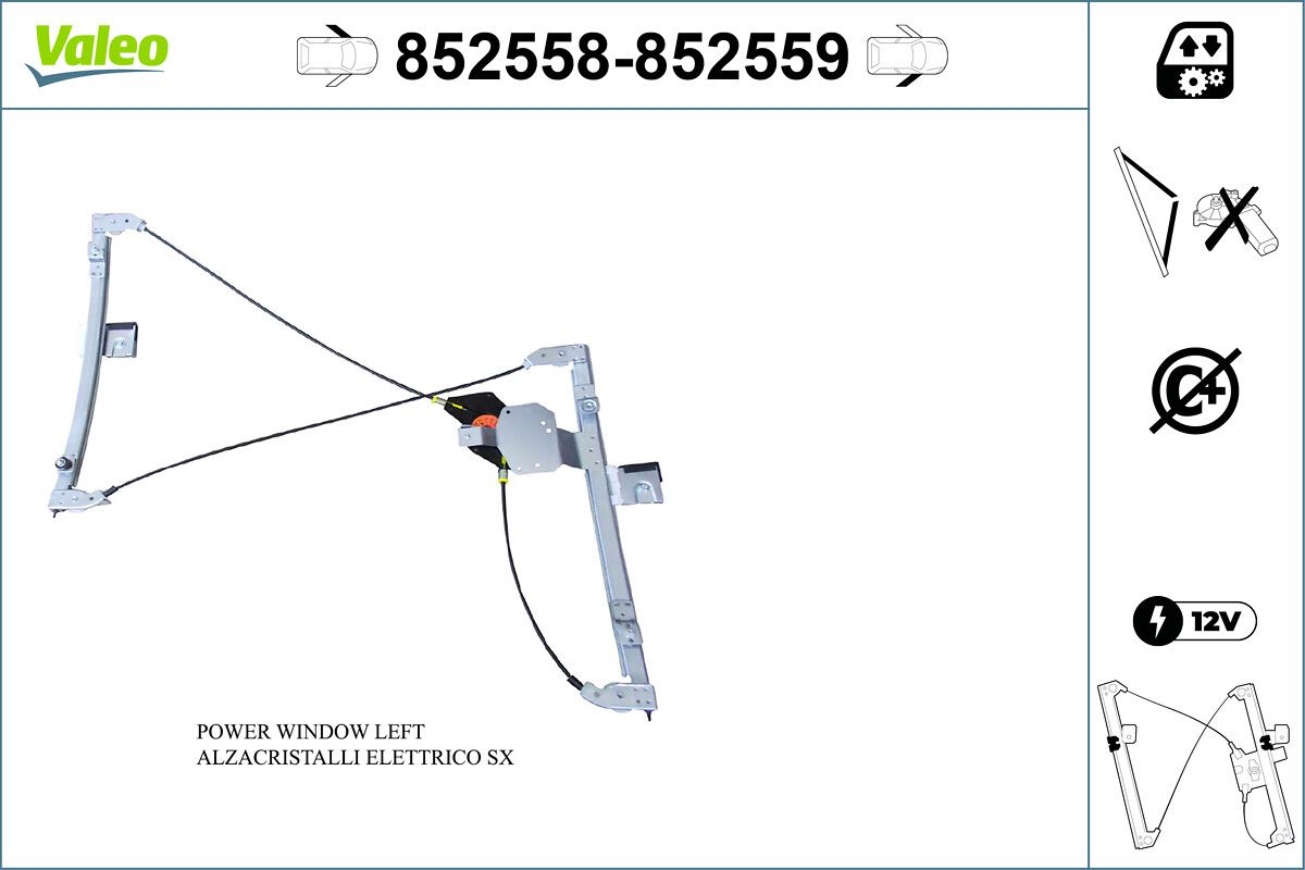 VALEO 852558 Window regulator