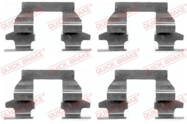 QUICK BRAKE 109-1625 Accessory kit, disc brake pad